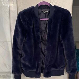 Say What? Women's Dark Blue Teddy Jacket